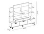 Hanah Home Diana Mueble de TV Blanco y Nogal